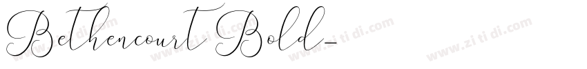 Bethencourt Bold字体转换